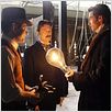 Le Prestige : photo Andy Serkis, Christopher Nolan, David Bowie, Hugh Jackman