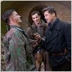 Inglourious Basterds : photo Brad Pitt, Gedeon Burkhard, Quentin Tarantino, Soenke Möhring