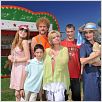 Les Tuche : photo Claire Nadeau, Isabelle Nanty, Jean-Paul Rouve, Olivier Baroux, Pierre Lottin