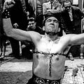 La Strada : photo Anthony Quinn, Federico Fellini