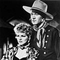 La Chevauchée fantastique : photo Claire Trevor, John Ford, John Wayne
