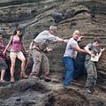 Voyage au centre de la Terre 2 : L'île mystérieuse : photo Brad Peyton, Dwayne Johnson, Josh Hutcherson, Luis Guzman, Michael Caine