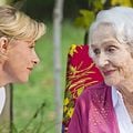 Sous le figuier : photo Anne Consigny, Gisèle Casadesus