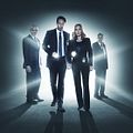 Photo David Duchovny, Gillian Anderson, Mitch Pileggi, William B. Davis
