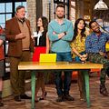 Photo Christine Ko, Christopher Mintz-Plasse, Joel McHale, Shaun Brown, Stephen Fry