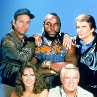 L'Agence tous risques : photo Dirk Benedict, Dwight Schultz, George Peppard, Melinda Culea, Mr. T