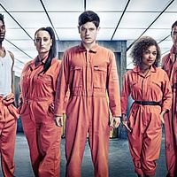 Photo Antonia Thomas, Iwan Rheon, Joseph Gilgun, Lauren Socha, Nathan Stewart-Jarrett