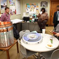 Parks and Recreation : photo Amy Poehler, Aziz Ansari, Chris Pratt, Jim O'Heir