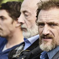 Papa, Alexandre, Maxime & Eduardo : Photo Bertrand Blier, Damien Bonnard, Jean-Paul Rouve