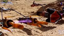 La Pod Race de Star Wars Episode 1 reconstituée en jouets
