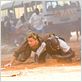 Blood Diamond : photo Djimon Hounsou, Edward Zwick, Leonardo DiCaprio