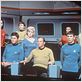 Star Trek : photo DeForest Kelley, George Takei, James Doohan, Leonard Nimoy, Majel Barrett