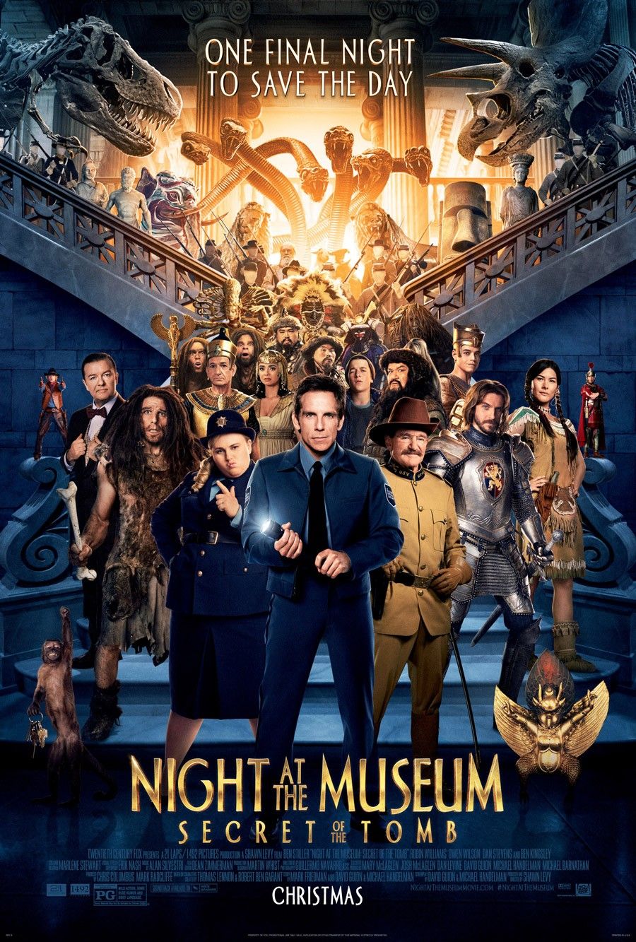 La Nuit Au Musee Le Secret Des Pharaons Affiche du film La Nuit au musée : Le Secret des Pharaons - Affiche 11
