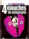 Quatre mouches de velours gris
