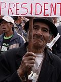 Photo : Ecuador une politique au-delà de l'utopie