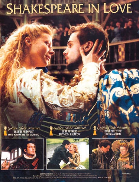 Affiche Du Film Shakespeare In Love Affiche 1 Sur 1 Allociné