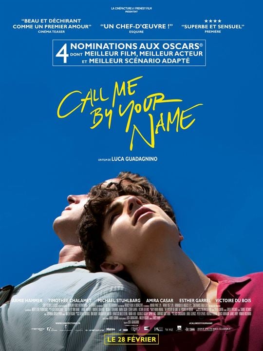Call Me By Your Name : Affiche