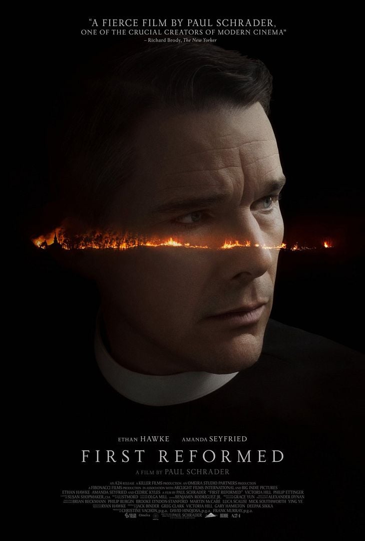 Affiche US du film FIRST REFORMED avec Ethan Hawke