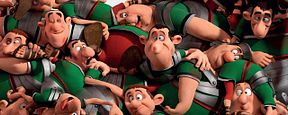 Affiche Astérix - Le Domaine des Dieux : un tas de Romains mal en point... Affiche Astérix - Le Domaine des Dieux : un tas de Romains mal en point...