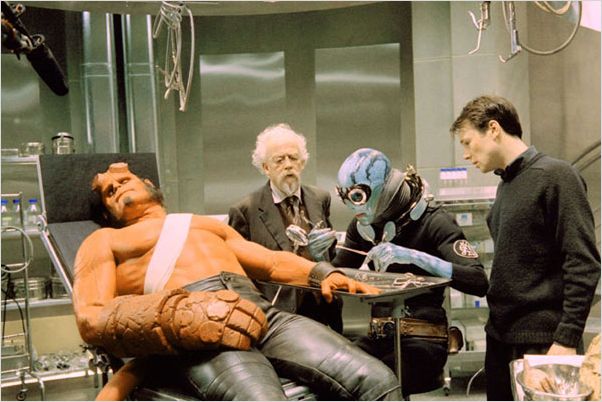 Hellboy : photo John Hurt, Ron Perlman, Rupert Evans