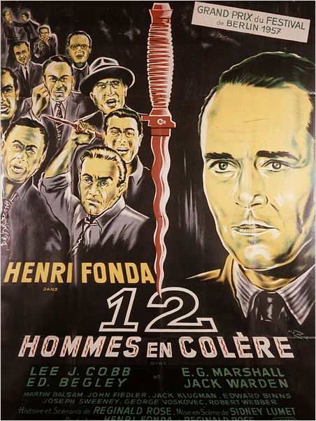 12 hommes en colère : Affiche Henry Fonda, Sidney Lumet