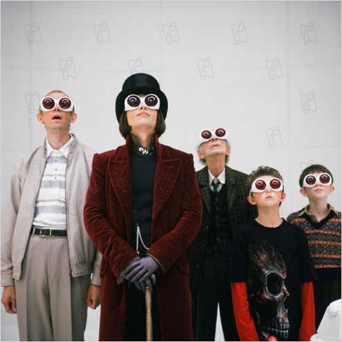Charlie et la chocolaterie : photo Freddie Highmore, Johnny Depp, Jordan Fry, Tim Burton
