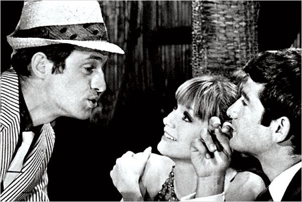 La Chasse à l'homme : photo Edouard Molinaro, Françoise Dorléac, Jean-Claude Brialy, Jean-Paul Belmondo