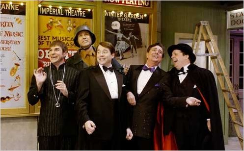 Les Producteurs : photo Gary Beach, Matthew Broderick, Nathan Lane, Roger Bart, Susan Stroman