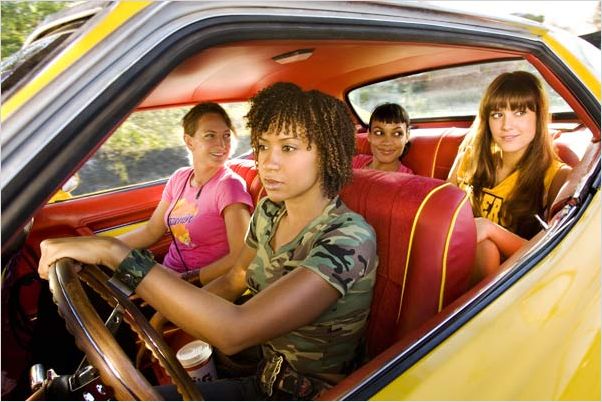 Boulevard de la mort - un film Grindhouse : Photo Mary Elizabeth Winstead, Quentin Tarantino, Rosario Dawson, Tracie Thoms, Zoe Bell