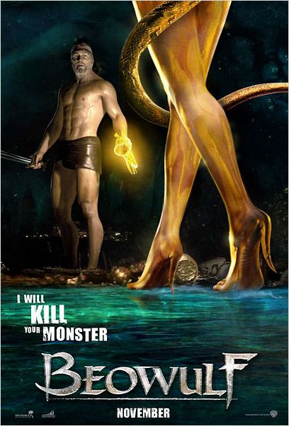 La Légende de Beowulf : affiche Angelina Jolie, Ray Winstone, Robert Zemeckis