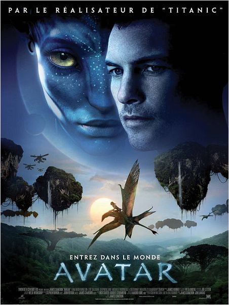 Avatar : affiche James Cameron, Sam Worthington, Zoe Saldana