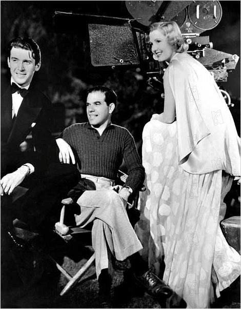 Vous ne l'emporterez pas avec vous : photo Frank Capra, James Stewart, Jean Arthur