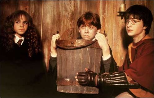 Harry Potter et la chambre des secrets : Photo Chris Columbus, Daniel Radcliffe, Emma Watson, Rupert Grint