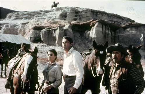 Les Grands espaces : photo Gregory Peck, Jean Simmons, William Wyler