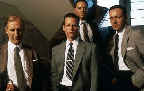 L.A. Confidential : Photo Curtis Hanson, Guy Pearce, James Cromwell, Kevin Spacey, Russell Crowe