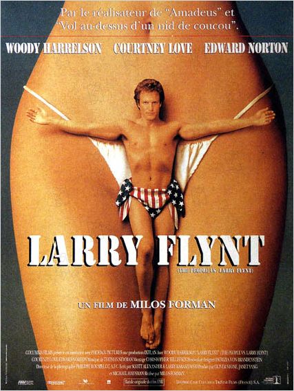 Larry Flynt : affiche Courtney Love, Milos Forman, Woody Harrelson