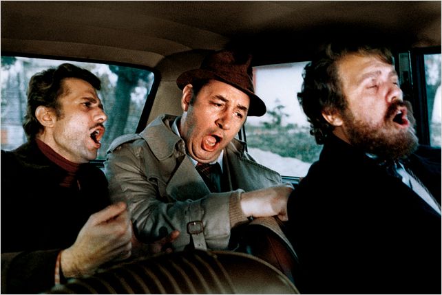 Mes chers amis : photo Gastone Moschin, Mario Monicelli, Philippe Noiret