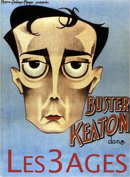 Les Trois Ages : affiche Buster Keaton