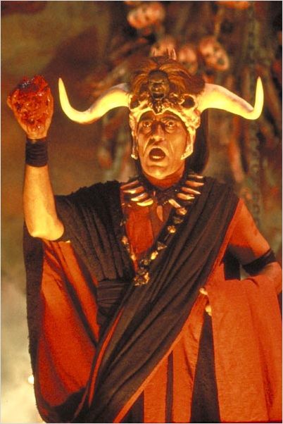 Indiana Jones et le Temple maudit : Photo Amrish Puri, Steven Spielberg