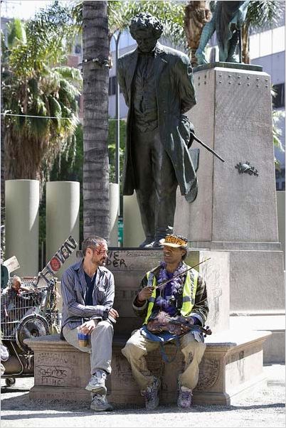 Le Soliste : Photo Jamie Foxx, Joe Wright, Robert Downey Jr.
