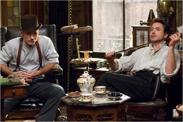 Sherlock Holmes : Photo Guy Ritchie, Jude Law, Robert Downey Jr.