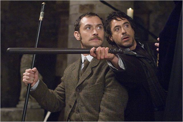 Sherlock Holmes : Photo Guy Ritchie, Jude Law, Robert Downey Jr.