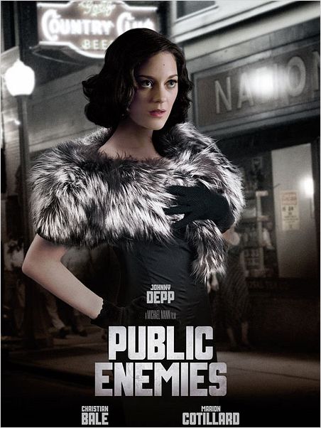 Public Enemies : affiche Marion Cotillard, Michael Mann