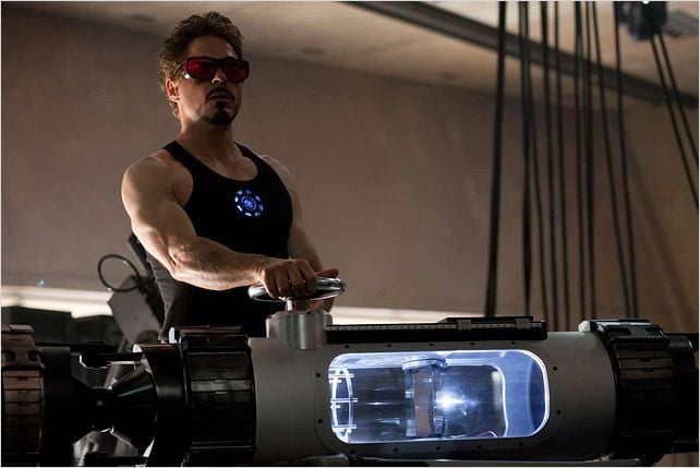 Iron Man 2 : Photo Jon Favreau, Robert Downey Jr.