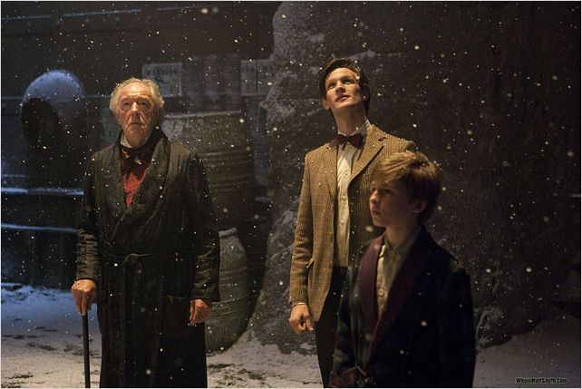 Doctor Who (2005) : photo Laurence Belcher, Matt Smith (IV), Michael Gambon