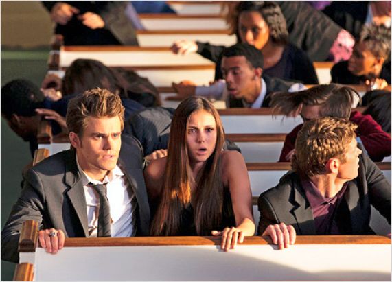 Vampire Diaries : photo Nina Dobrev, Paul Wesley, Zach Roerig