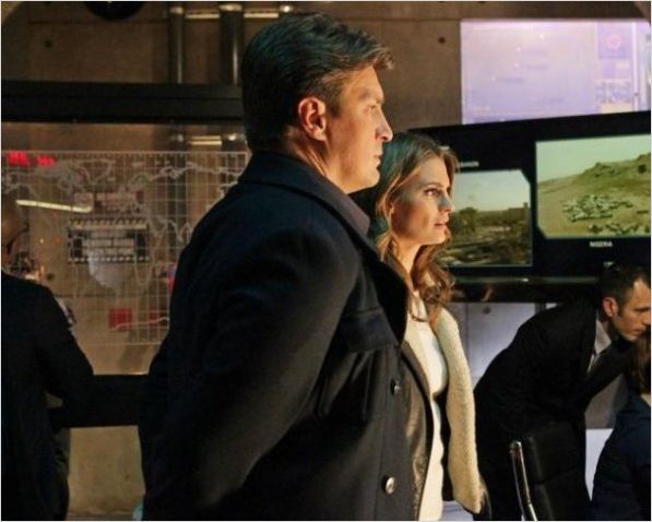 Castle : photo Nathan Fillion, Stana Katic