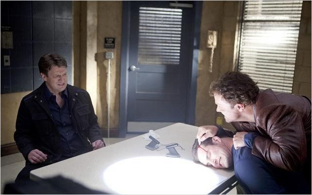 Castle : photo Adam Baldwin, Nathan Fillion, Stefan Niemczyk