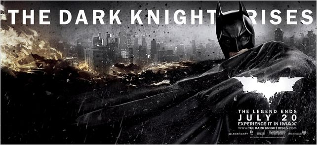 The Dark Knight Rises : Affiche Christian Bale, Christopher Nolan