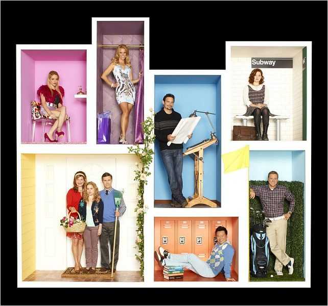 Suburgatory : photo Alan Tudyk, Allie Grant, Ana Gasteyer, Carly Chaikin, Cheryl Hines